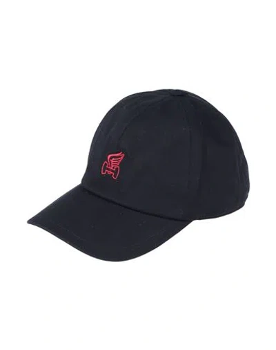 Hogan Man Hat Midnight Blue Size S Cotton, Elastane