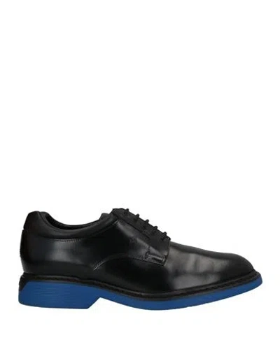 Hogan Man Lace-up Shoes Black Size 12 Soft Leather