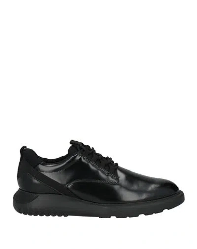 Hogan Man Lace-up Shoes Black Size 7.5 Leather