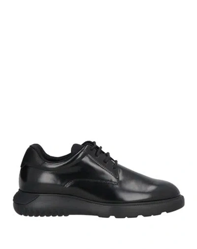 Hogan Man Lace-up Shoes Black Size 9 Leather
