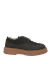 Hogan Man Lace-up Shoes Black Size 9 Textile Fibers In Black