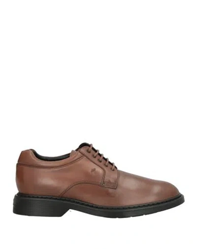 Hogan Man Lace-up Shoes Brown Size 12 Leather