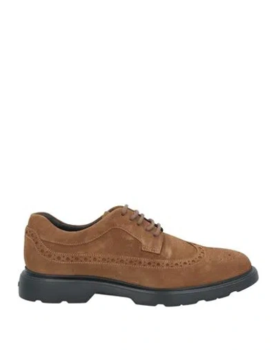 Hogan Man Lace-up Shoes Brown Size 8.5 Leather
