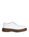 Hogan Man Lace-up Shoes White Size 9 Textile Fibers In White