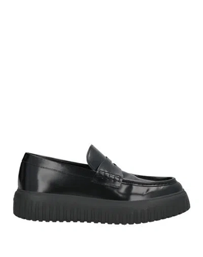 Hogan Man Loafers Black Size 7 Leather