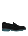 Hogan Man Loafers Black Size 10 Soft Leather
