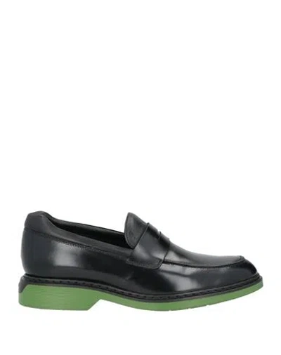 Hogan Man Loafers Black Size 12.5 Soft Leather