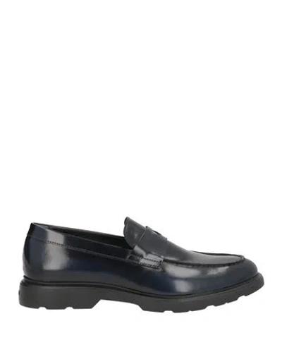 Hogan Man Loafers Midnight Blue Size 9.5 Leather