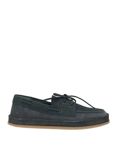 Hogan Man Loafers Navy Size 11 Leather In Multi