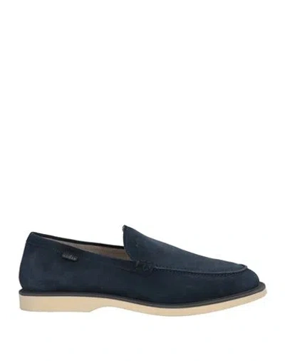 HOGAN HOGAN MAN LOAFERS NAVY SIZE 7.5 SOFT LEATHER