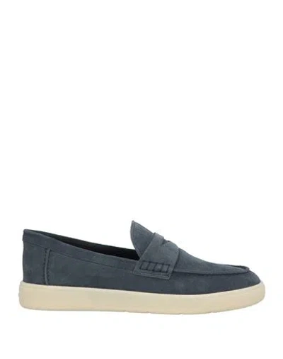 Hogan Man Loafers Slate Blue Size 8.5 Leather