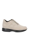 Hogan Man Sneakers Beige Size 9 Soft Leather