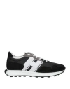 Hogan Low-top Sneakers H601 Suede In Black