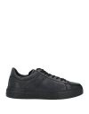 Hogan Man Sneakers Black Size 8.5 Soft Leather In Black