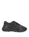 Hogan Man Sneakers Black Size 11.5 Leather In Black