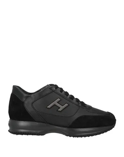 Hogan Man Sneakers Black Size 9 Leather