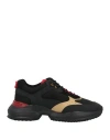 Hogan Man Sneakers Black Size 10 Soft Leather In Black