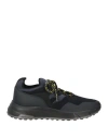 Hogan Man Sneakers Black Size 8.5 Textile Fibers In Black