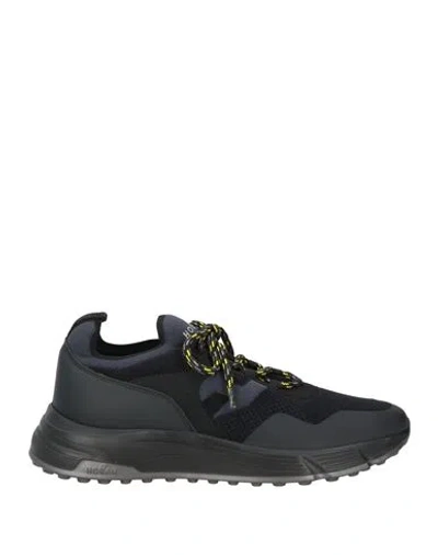 Hogan Man Sneakers Black Size 8.5 Textile Fibers