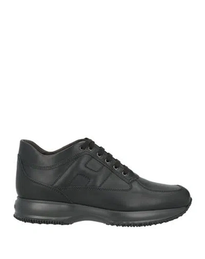 Hogan Man Sneakers Black Size 9 Leather