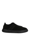 Hogan Man Sneakers Black Size 7.5 Soft Leather In Black
