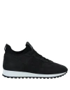 Hogan Man Sneakers Black Size 9 Soft Leather, Textile Fibers In Black