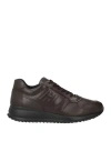 Hogan Man Sneakers Cocoa Size 9 Soft Leather In Brown