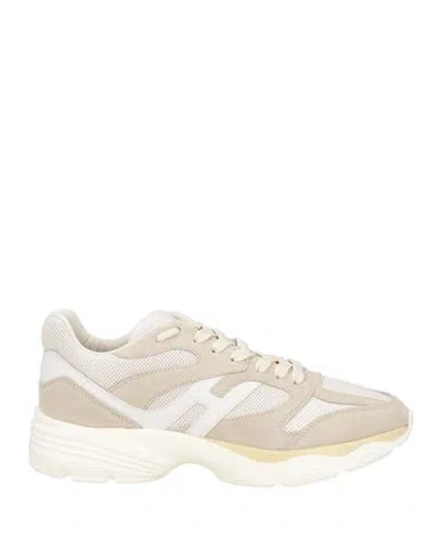 Hogan Man Sneakers Cream Size 9 Leather In White