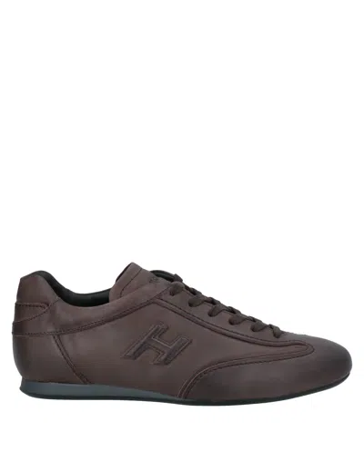 Hogan Sneakers In Dark Brown