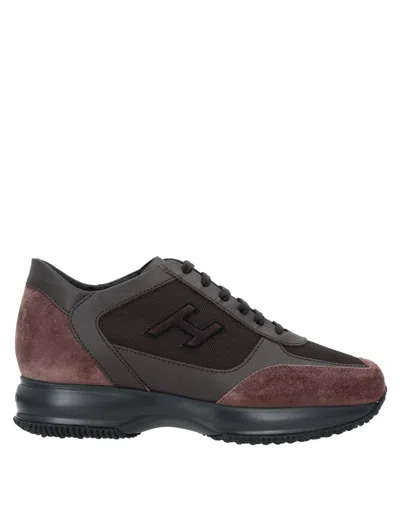 Hogan Sneakers In Dark Brown