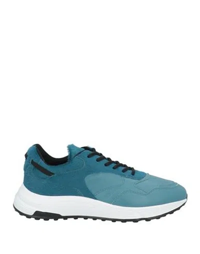 Hogan Man Sneakers Deep Jade Size 8.5 Leather In Green