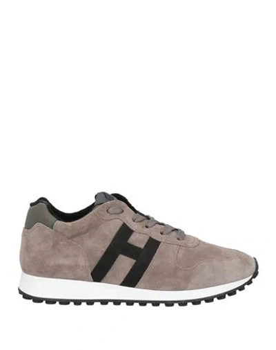 Hogan Man Sneakers Dove Grey Size 9 Leather