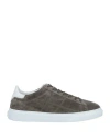 Hogan Man Sneakers Grey Size 9 Leather In Grey