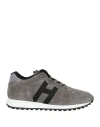 Hogan Grey H429 Running Sneakers In Grey