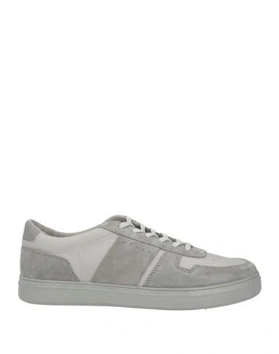 Hogan Man Sneakers Grey Size 9 Leather In Gray