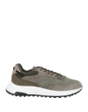Hogan Man Sneakers Grey Size 7.5 Leather, Textile Fibers
