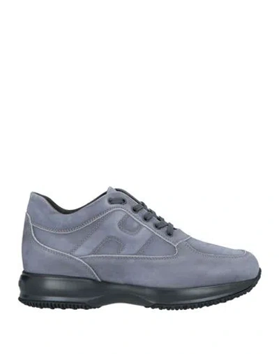 Hogan Man Sneakers Grey Size 11.5 Soft Leather