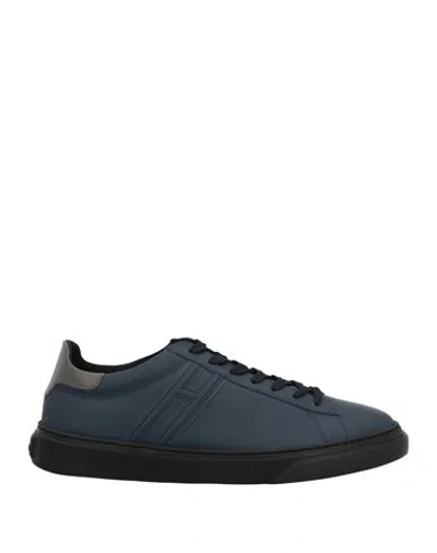 Hogan Man Sneakers Midnight Blue Size 10.5 Soft Leather