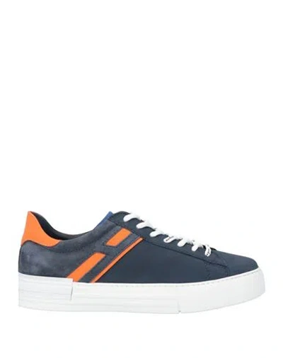 Hogan Man Sneakers Midnight Blue Size 9 Leather