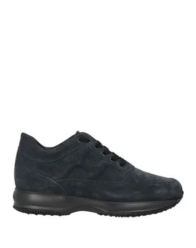 Hogan Man Sneakers Midnight Blue Size 9 Soft Leather