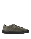 Hogan Man Sneakers Military Green Size 6.5 Soft Leather