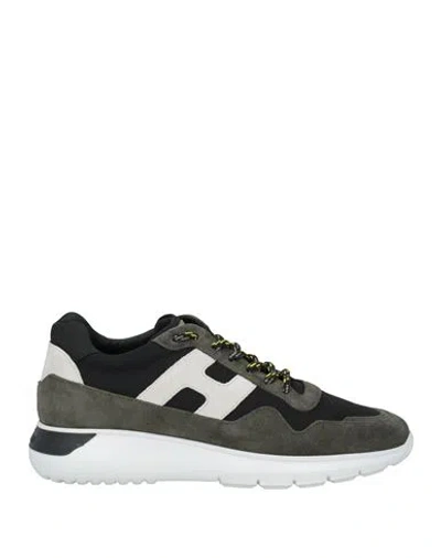Hogan Man Sneakers Military Green Size 9 Leather
