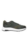 Hogan Man Sneakers Military Green Size 9 Leather