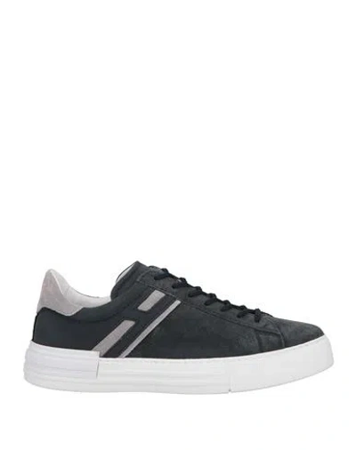 Hogan Man Sneakers Navy Blue Size 8 Leather