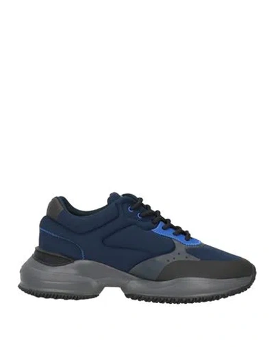 Hogan Man Sneakers Navy Blue Size 8 Textile Fibers