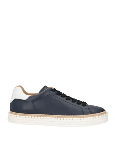 Hogan Man Sneakers Navy Blue Size 9 Leather