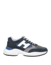 Hogan Lace-up Low-top Sneakers In Navy Blue