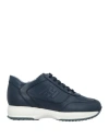 Hogan Man Sneakers Navy Blue Size 9 Soft Leather