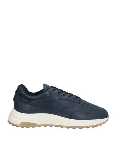 Hogan Man Sneakers Navy Blue Size 9 Soft Leather