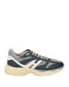 Hogan Man Sneakers Navy Size 8 Leather, Textile Fibers